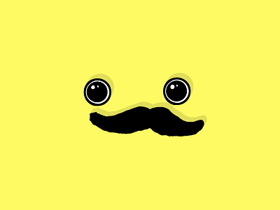 Mr. Mustachio hair mustache yellow