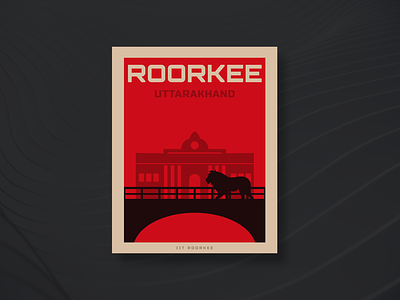 Roorkee Poster cool poster creative poster design graphic graphic design illustration po poster