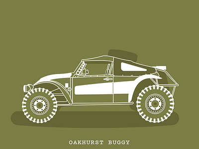 Oakhurst Buggy art buggy car design illustration series vector vectorize