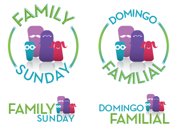 Family Sunday - Domingo Familial family icons family sunday