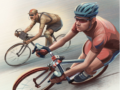 Bicycle Times Magazine Cover bicycle cycling illustration