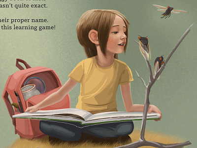 Children's Illustration childrens book illustration insects locust