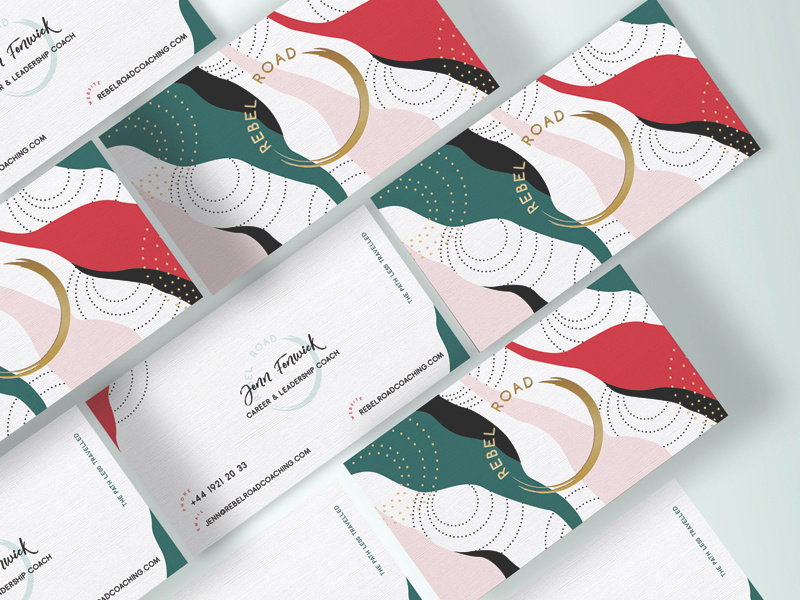 Rebel Road Business Cards stylish brand brand identity stationary design business stationary branding design coaching branding business card design coaching business cards coaching brand brand design branding business cards