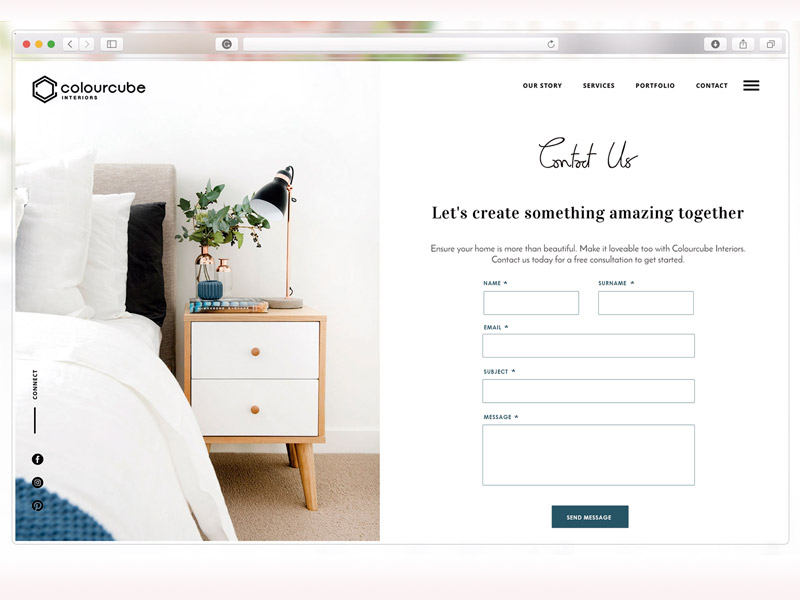 Colour Cube Contact Form By Rosa Spencer On Dribbble
