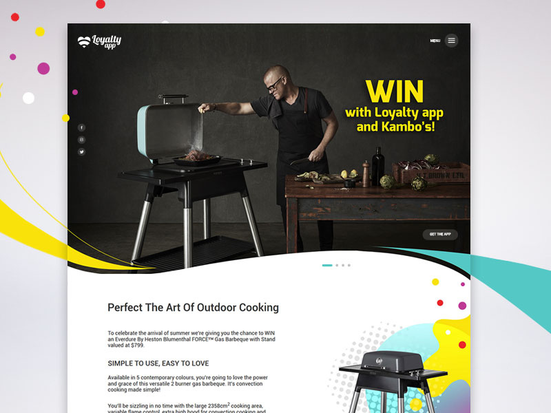 Giveaway Landing Page ux ui website design web design giveaway landing page