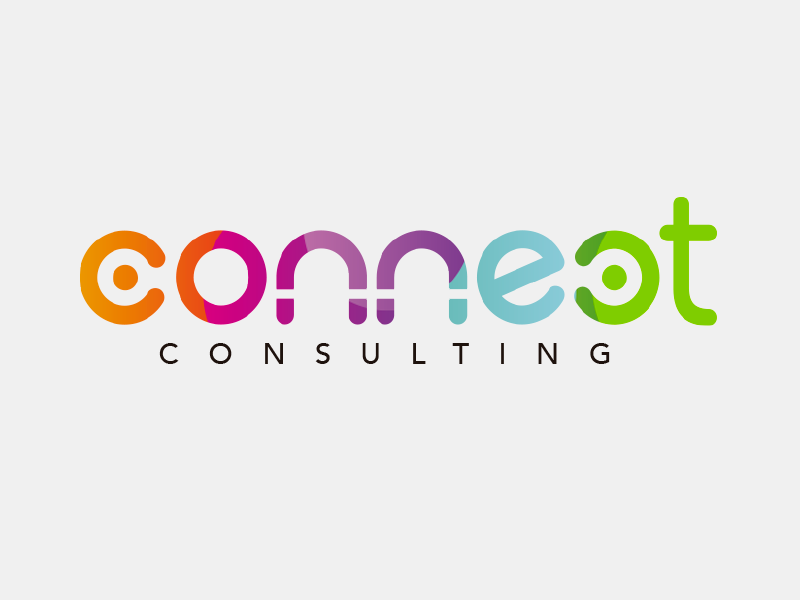 Connect Consulting Logo Concept graphic design logo design visual identity multicolour logo community human resources design branding consulting logo connect