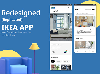 Redesign(IKEA app)- Replicated app design ikea redesign inspiration ui ui ux ux