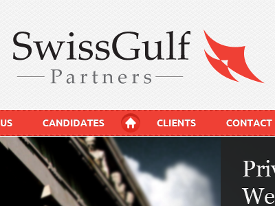 SwissGulf Partners design layout website