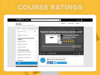 Lynda Course Ratings ratings responsive