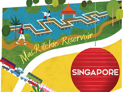Virgin Map Singapore citymap editorial map singapore tourism travel