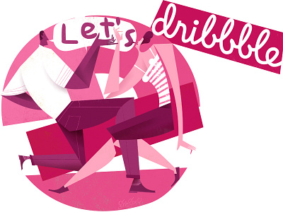 Hello Dribbble and let's dance dance twist watusi