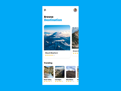 Browse Destination 3d android app design animation animation after effects card daily ui motion design ui ux