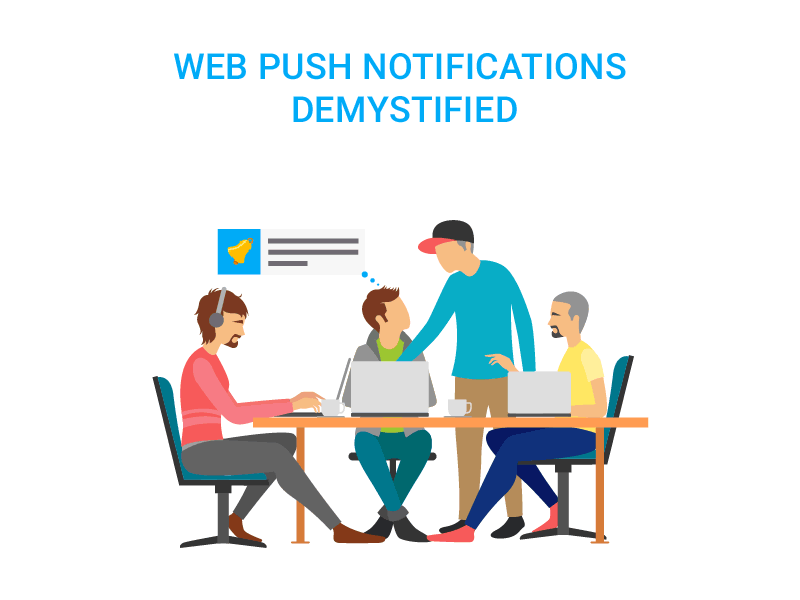 Visual Art Work for Digital Ebook digital ebook messages notifications push sms web push web push notification