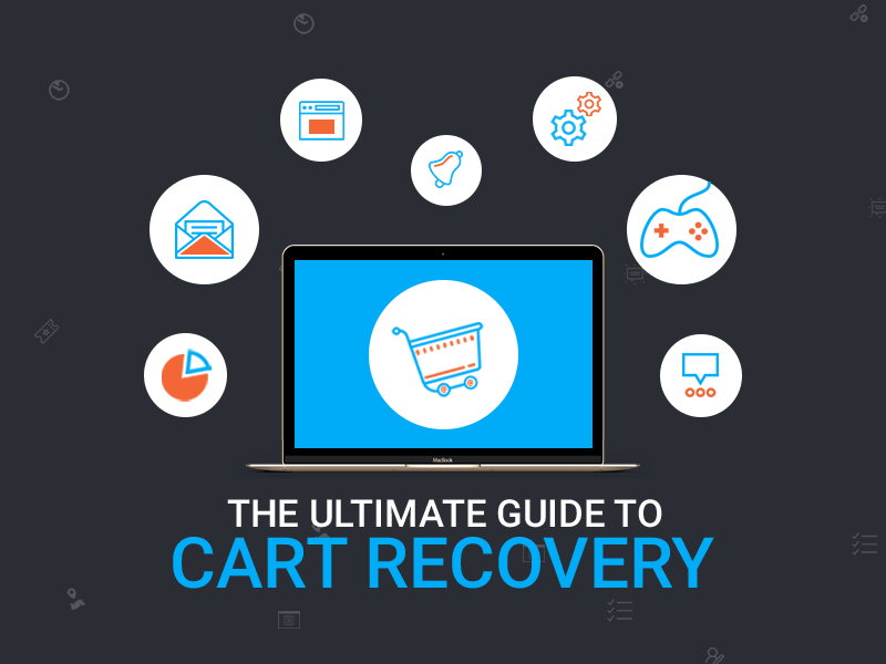 Visual Cover Work for Ebook cart recovery email exit intent gif guide messages sms website