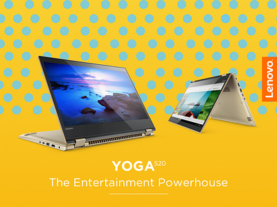 Lenovo Yoga 520 Email abstract branding creative design emails gradient graphics design marketing style typography ui