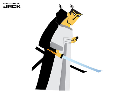 Samurai Jack cartoon character design daily ui design graphics illustration illustrator player