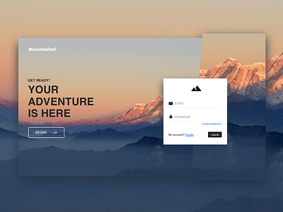 Login Screen Mountsafari