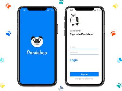 Pandaboo App application daily ui designer iphonex mobile app mockup ui ux
