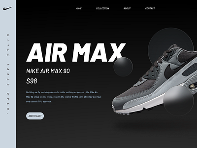 Nike Web UI branding design graphic design illustration ui vector