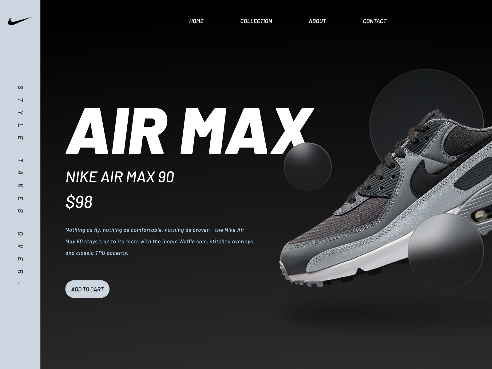 Nike Web UI by Kartik Bhargava on Dribbble