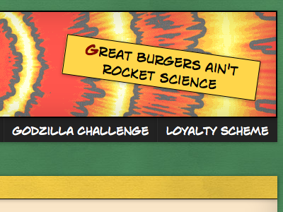 Rocket science css css3 menu restaurant