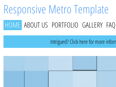 Metro Style csshtml metro responsive typography