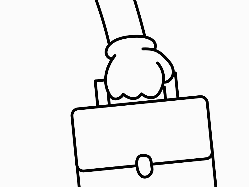 Daily Motions 28 Swinging Briefcase by Sam on Dribbble