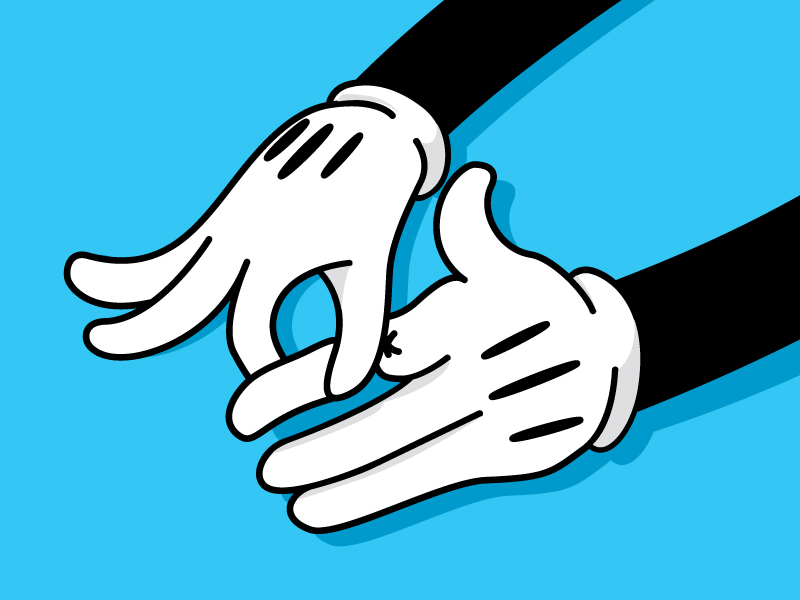 Mikey Mouse - finger trick by Sam on Dribbble