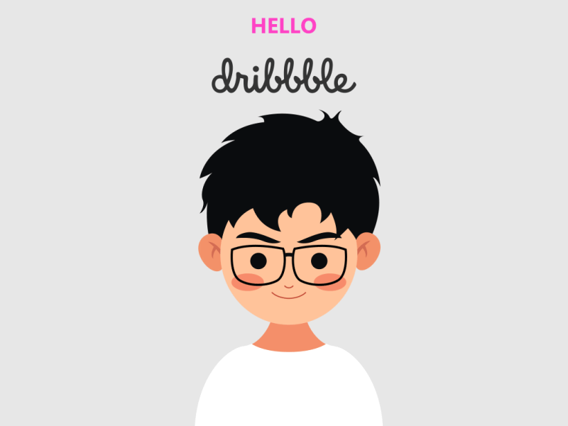 Hello Dribbble, I'm Ray! animation character character creation debut hello illustration mograph