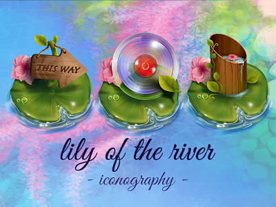 Lily Icons flowers gallery iconography icons illustration lily maps music nature river