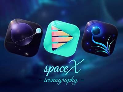 Spacex Icons browser gallery icons illustration planet planets sci fi space terraforming