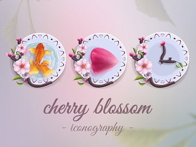 Cherry Icons blossom cherry feminine flowers gallery iconography koi fish youtube