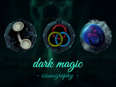 Magic Icons android dark icons illustration magic mobile ui