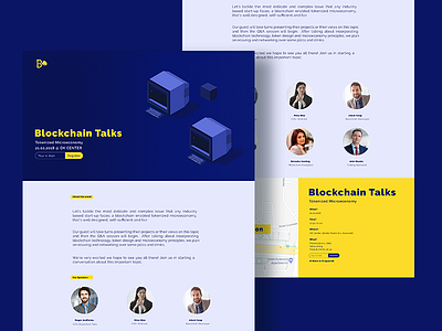 Blockchain Talks blockchain branding events identity ui ux webdesign