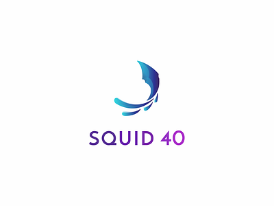 Squid40 Logo branding design identity logo typography