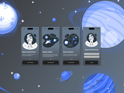 Space Adventure app dailyui design ui