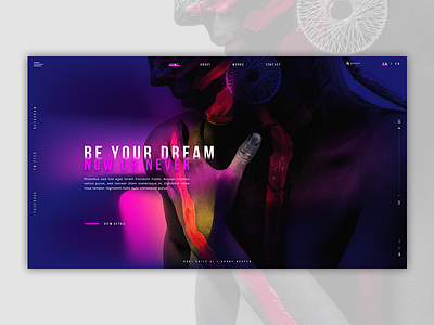 Daily UI #003_Create Agency Homepage art color creat gradient homepage vietnam