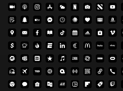 App Icons Pack for iOS 14 design graphic design illustration typography ui vector