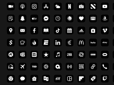 App Icons Pack for iOS 14 design graphic design illustration typography ui vector