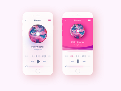 Dreamy Music Player Daily UI