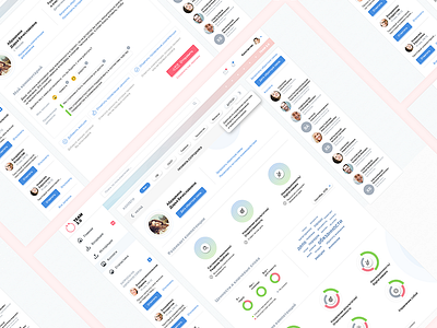 Corporate Web dashboard UI