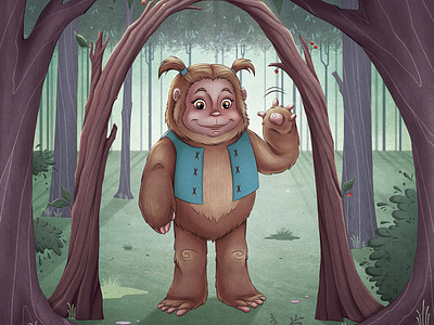 Sammy the Sasquatch book design book illustration books childrens illustration concept art digital art illustration