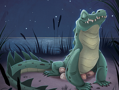 Calvin the Kooky Crocodile book design book illustration books childrens illustration digital art illustration