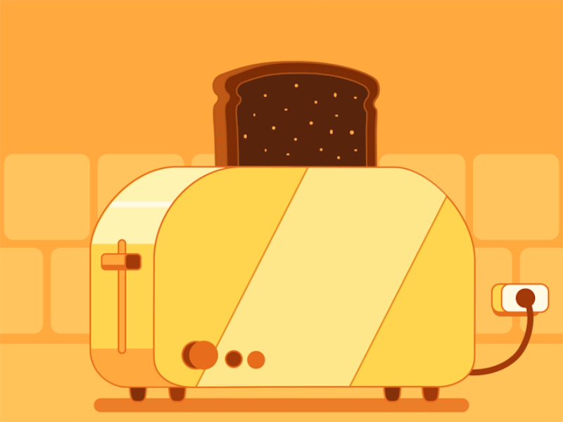 Toaster animation daily gif