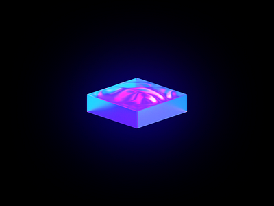 Iridescent Tile 3d aftereffects animation c4d cinema4d design fluid iridescent isometric