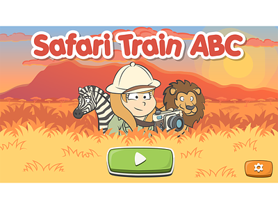 Safari Train ABC game main screen
