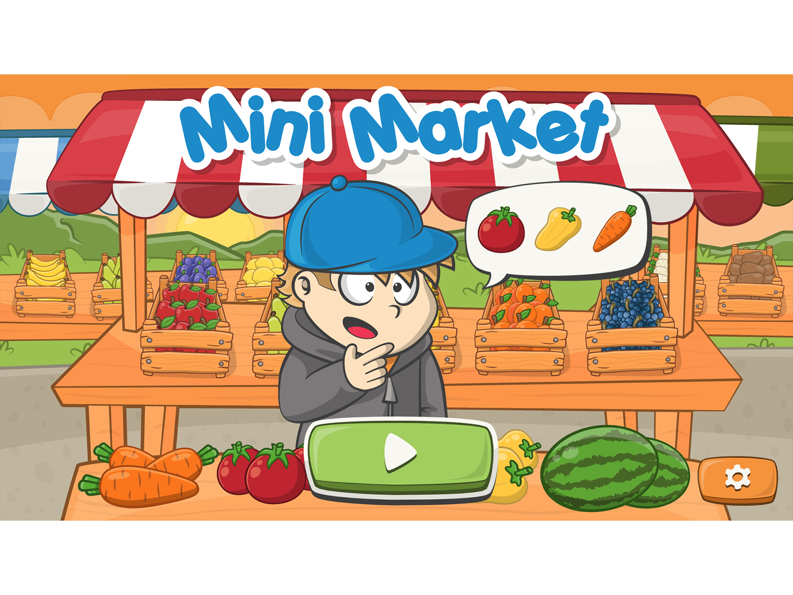 Mini market game main screen by Kozi Design // Viktor Kozmajer on Dribbble