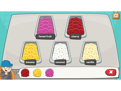 Ice cream level from Mini market memory training game