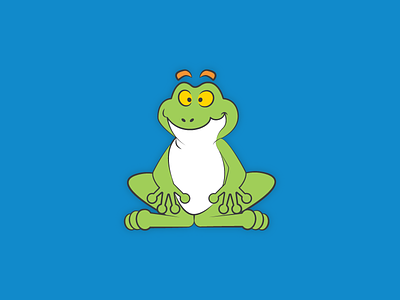 Frog mascot cartoon cartoon character cartoon frog cartoonish cartoonize character character design frog frog mascot illustration mascot mascot design vector vector illustration