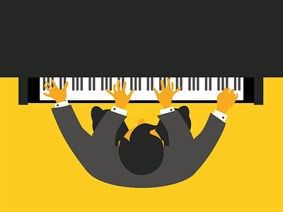 play like illustration music piano play vectorart